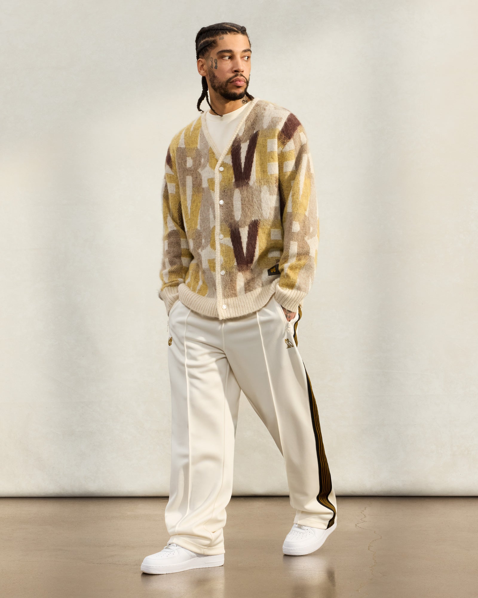 Needles Open Hem Track Pant - Off White IMAGE #2