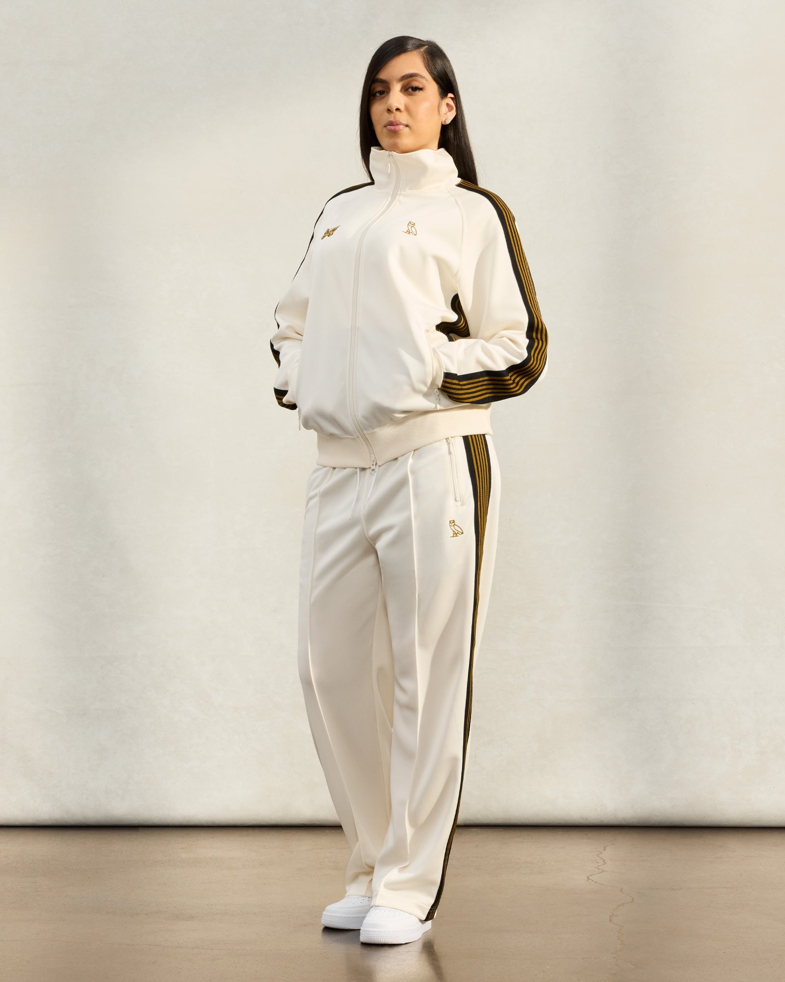 Needles Open Hem Track Pant - Off White IMAGE #3