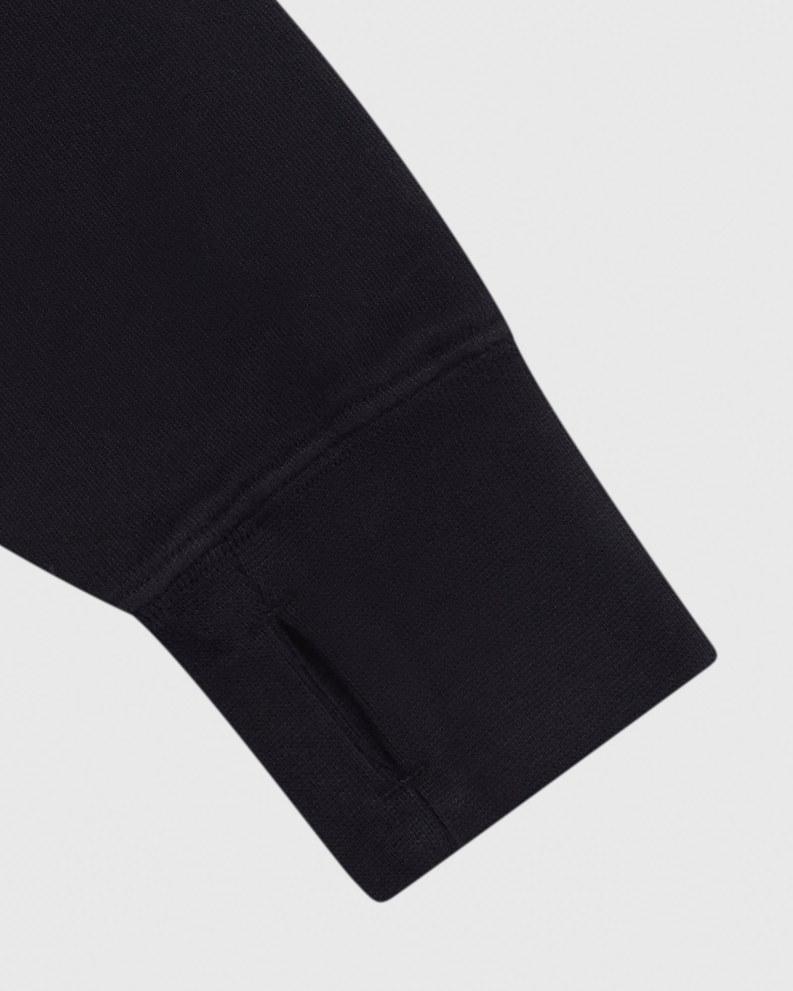 Quarter Zip Mockneck Sweatshirt - Black IMAGE #5