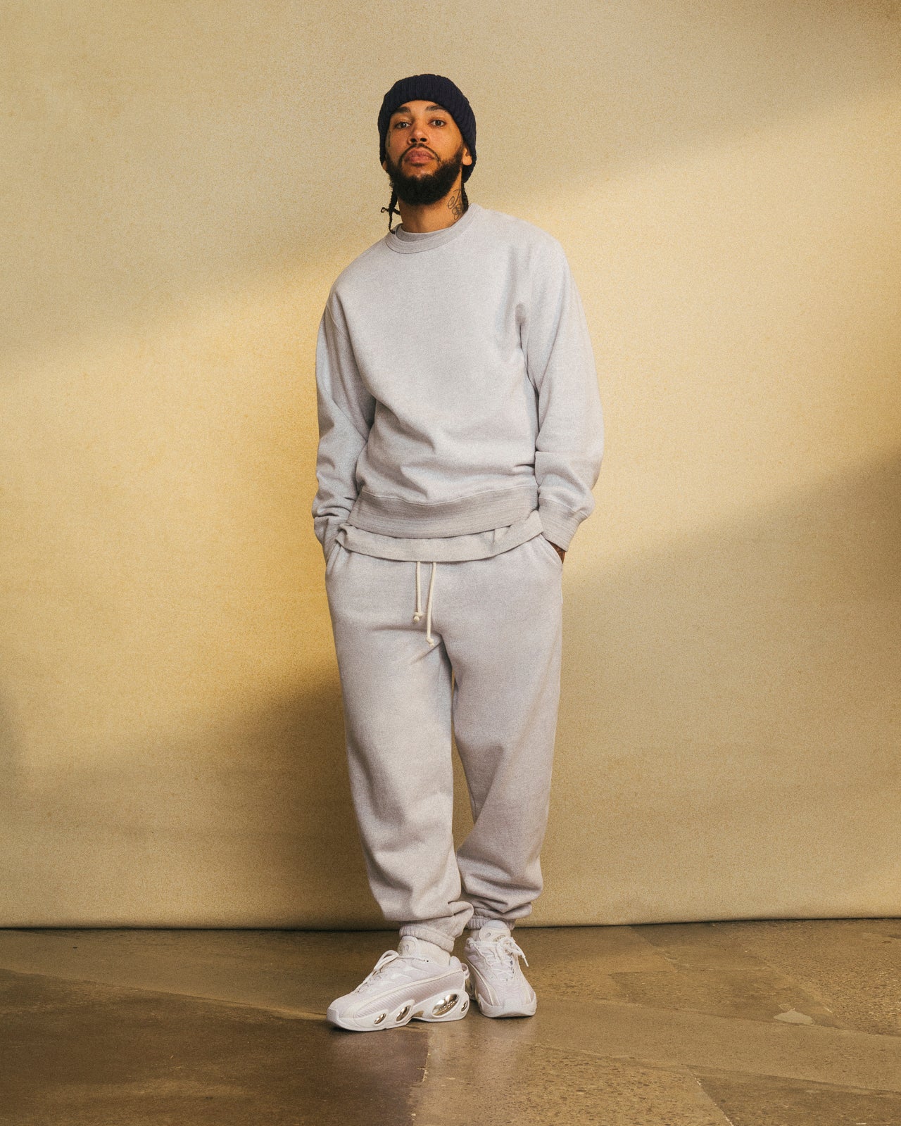 Speckle Fleece Relaxed Fit Sweatpant - Oatmeal IMAGE #2