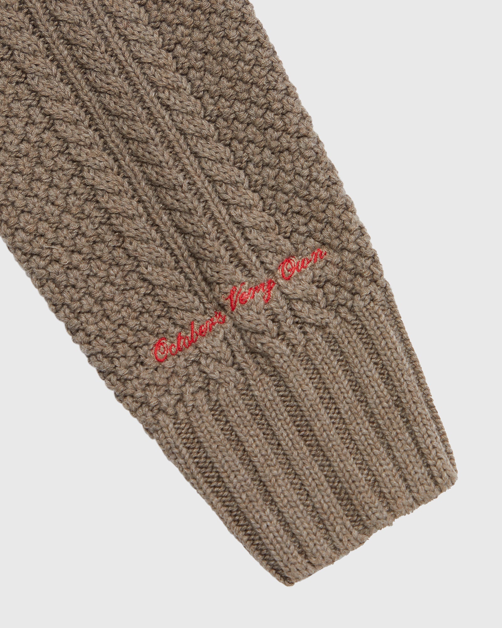 Cable Knit Sweater - Taupe IMAGE #5