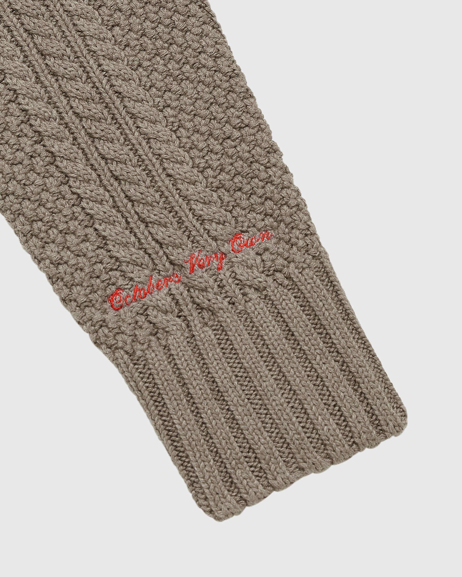 Cable Knit Turtleneck Sweater - Taupe IMAGE #5