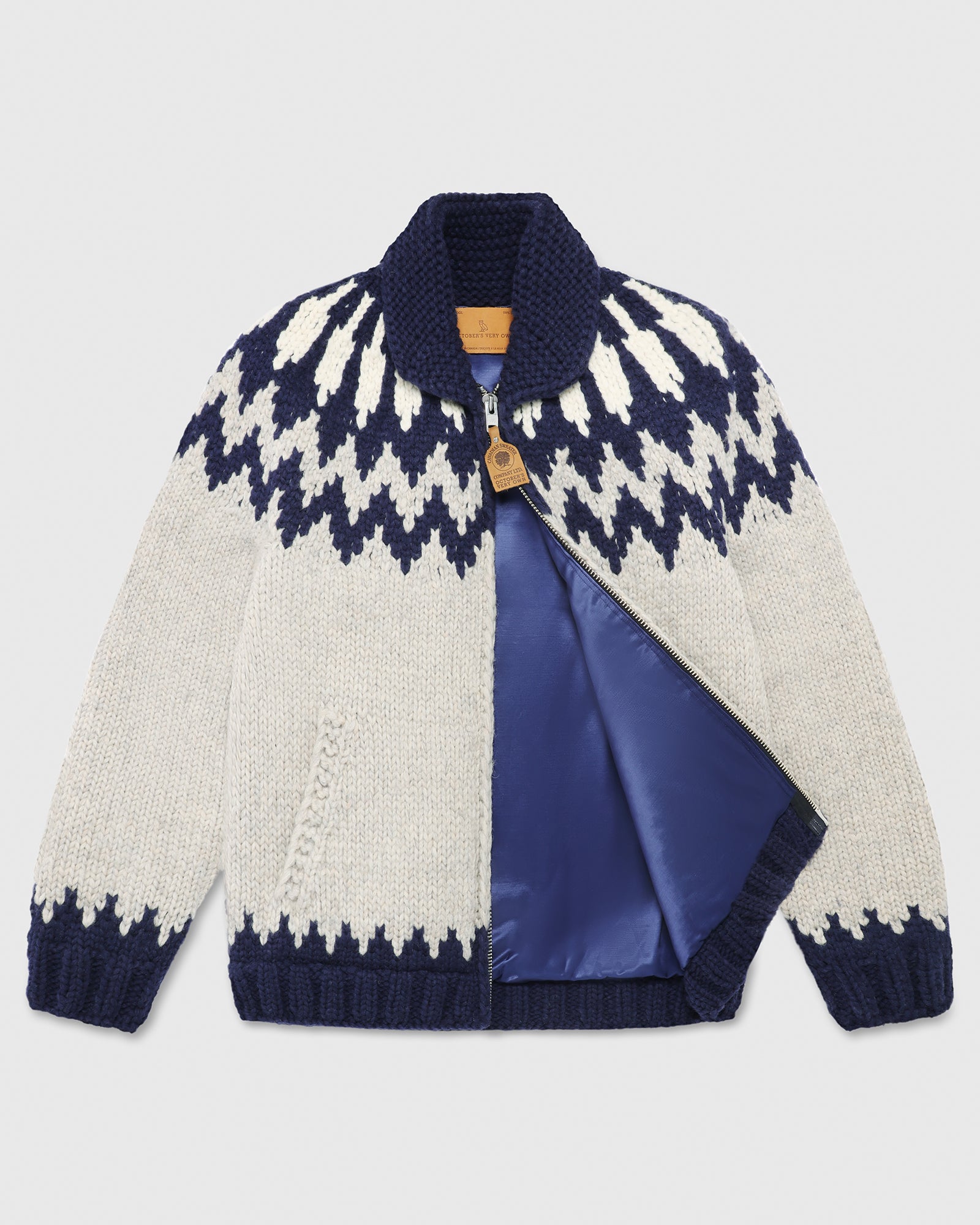 Canadian Sweater Company Hand Knit Cardigan - Oatmeal IMAGE #7