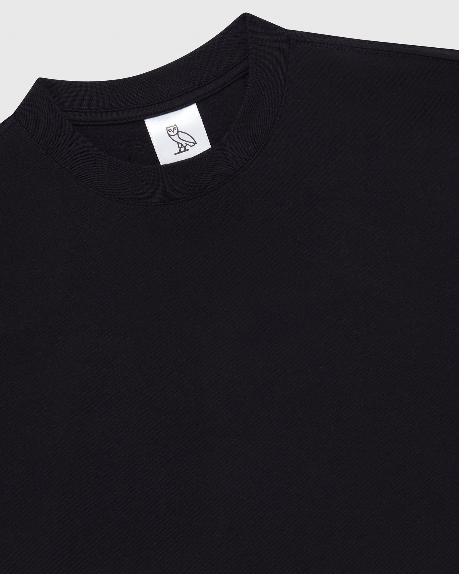 Cropped Shortsleeve T-Shirt - Black IMAGE #3
