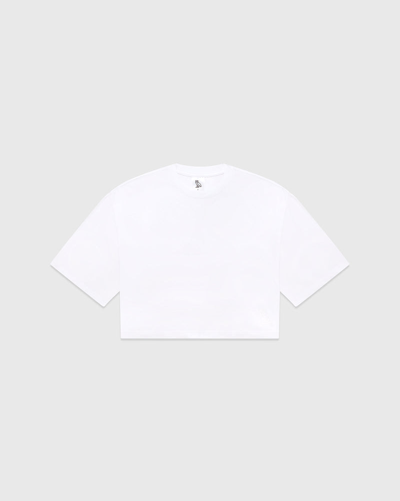 Cropped Shortsleeve T-Shirt - White