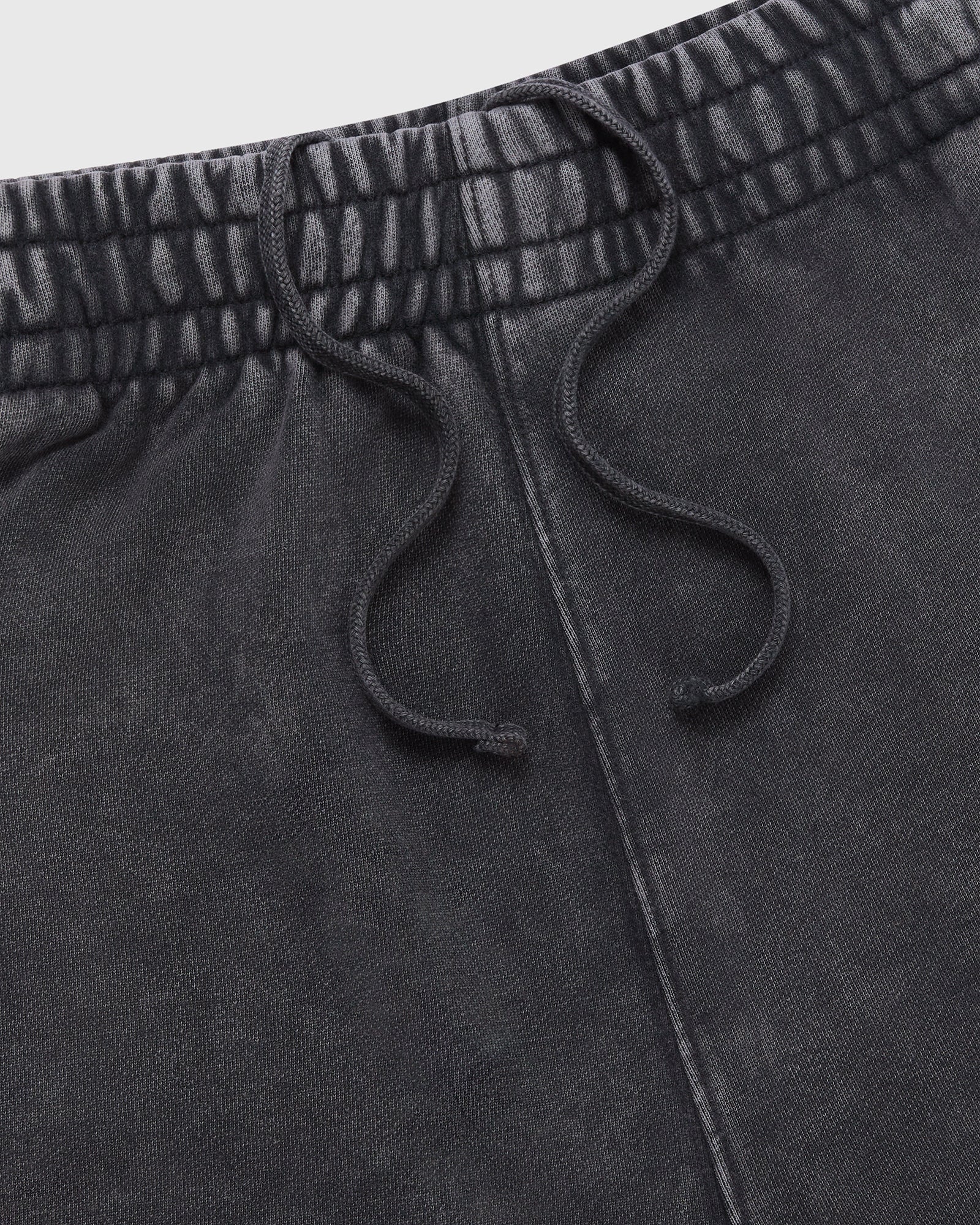 Muskoka Garment Dyed Open Hem Sweatpant - Black IMAGE #4