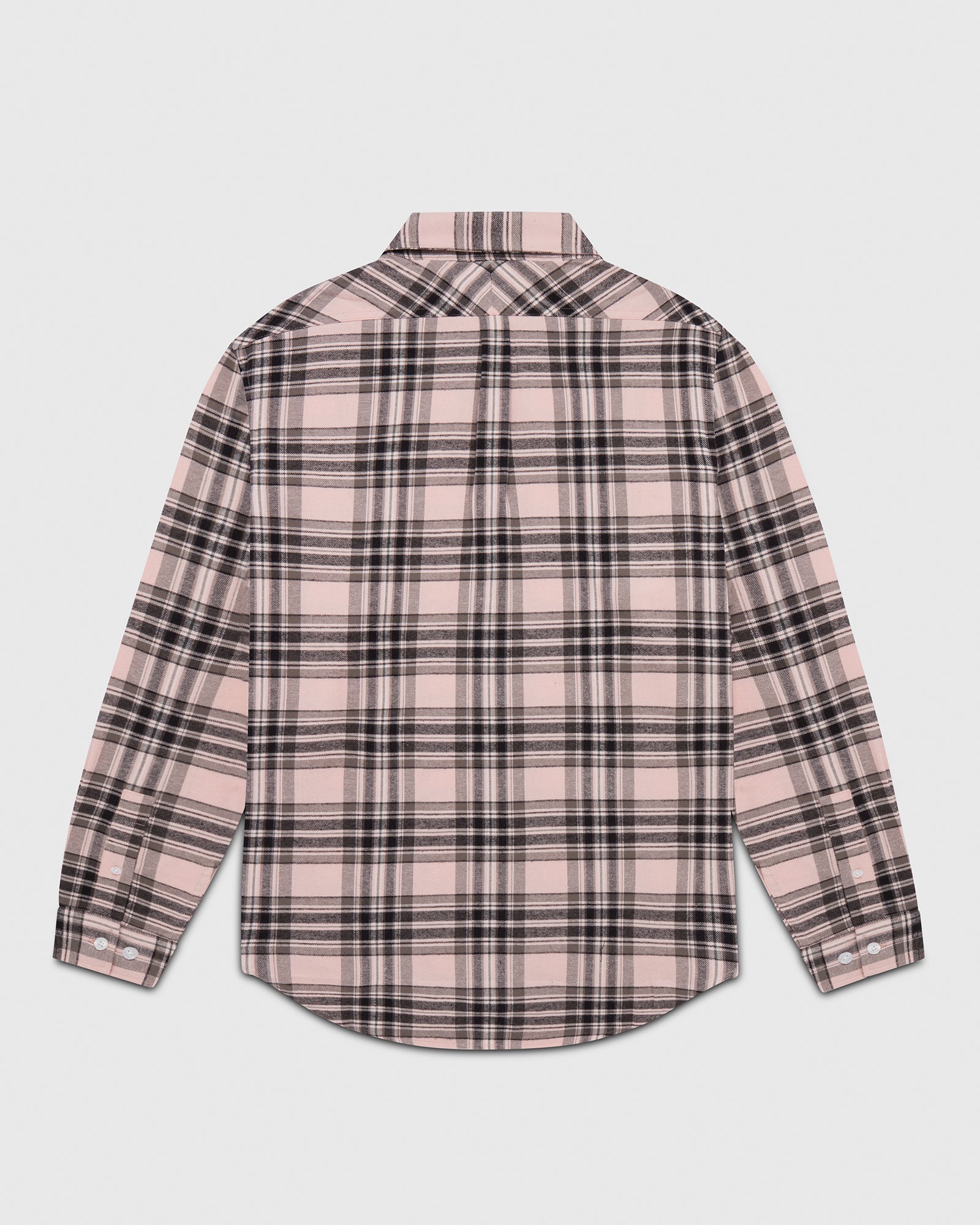 Lightweight Plaid Flannel Shirt - Salmon IMAGE #2