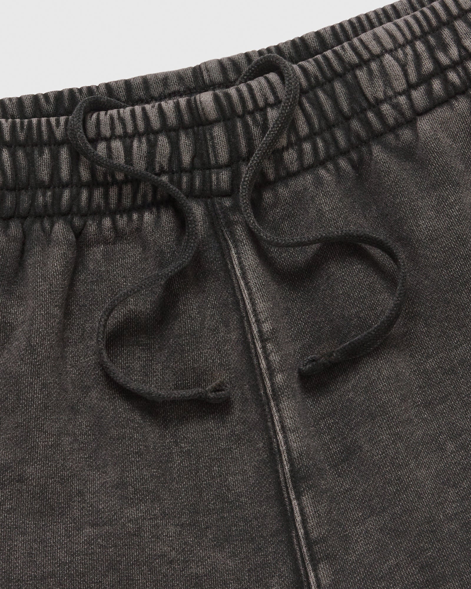 Muskoka Garment Dyed Open Hem Sweatpant - Black IMAGE #5
