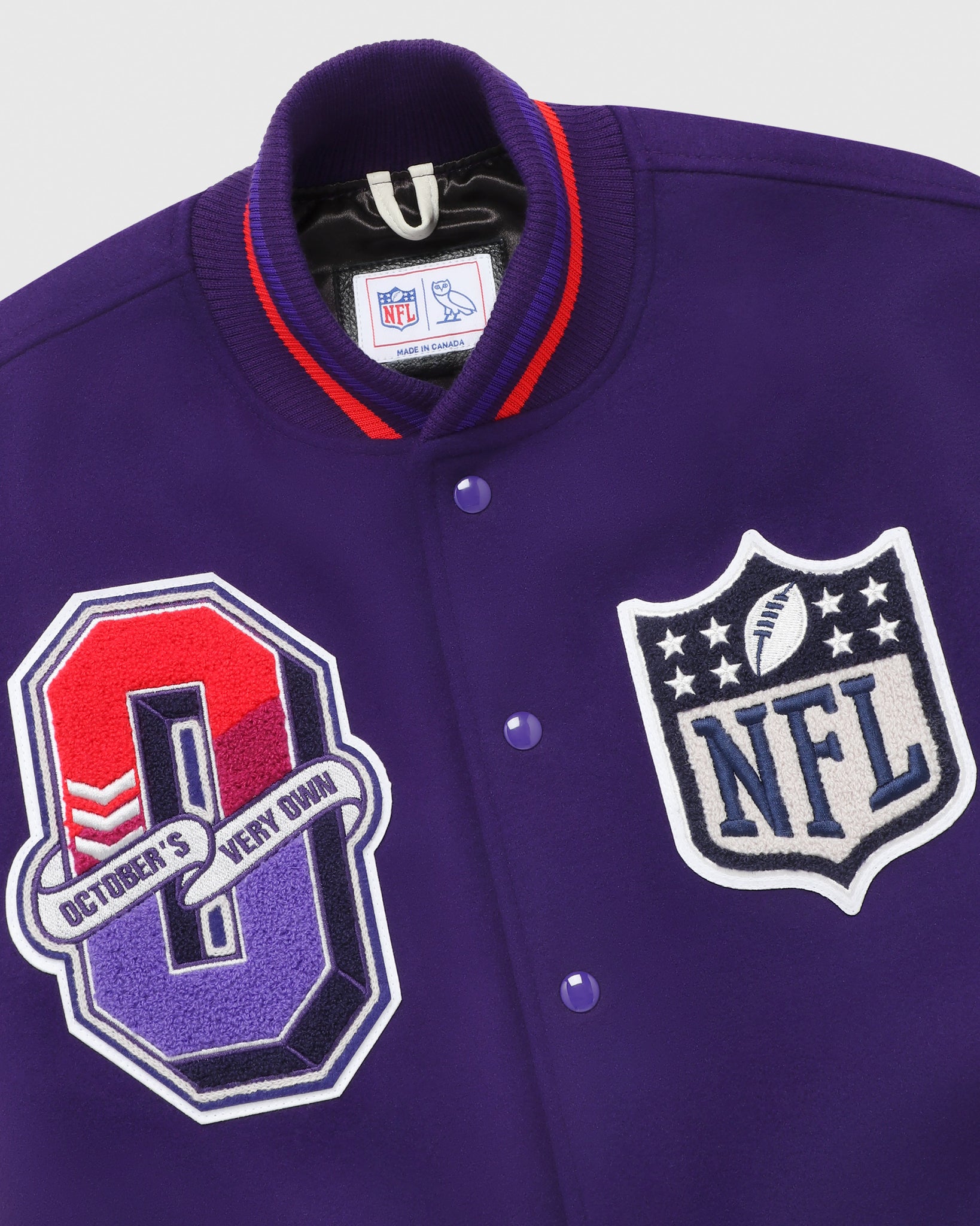 NFL Superbowl Varsity Jacket - Purple IMAGE #6