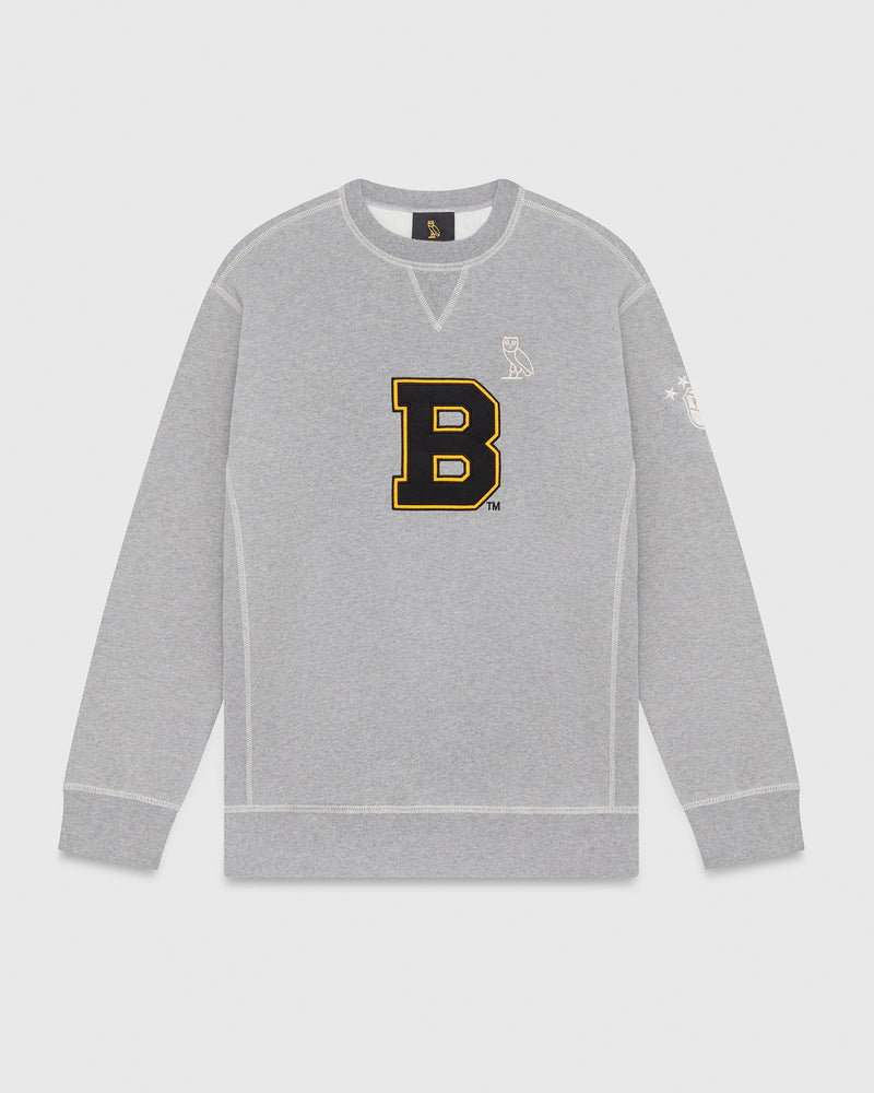 Boston Bruins Crewneck - Heather Grey