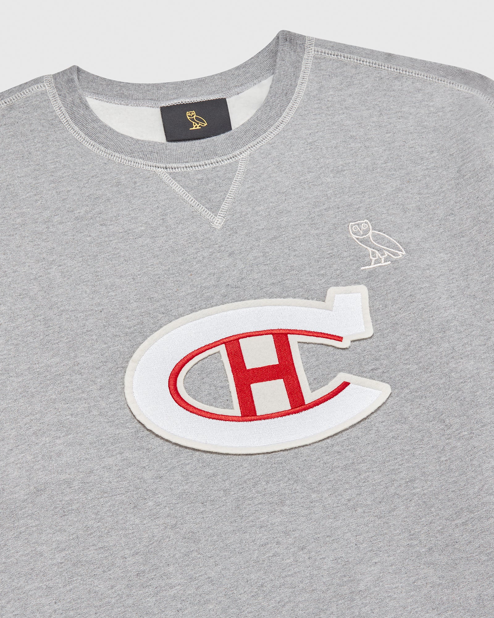 Montreal Canadiens Crewneck - Heather Grey IMAGE #3