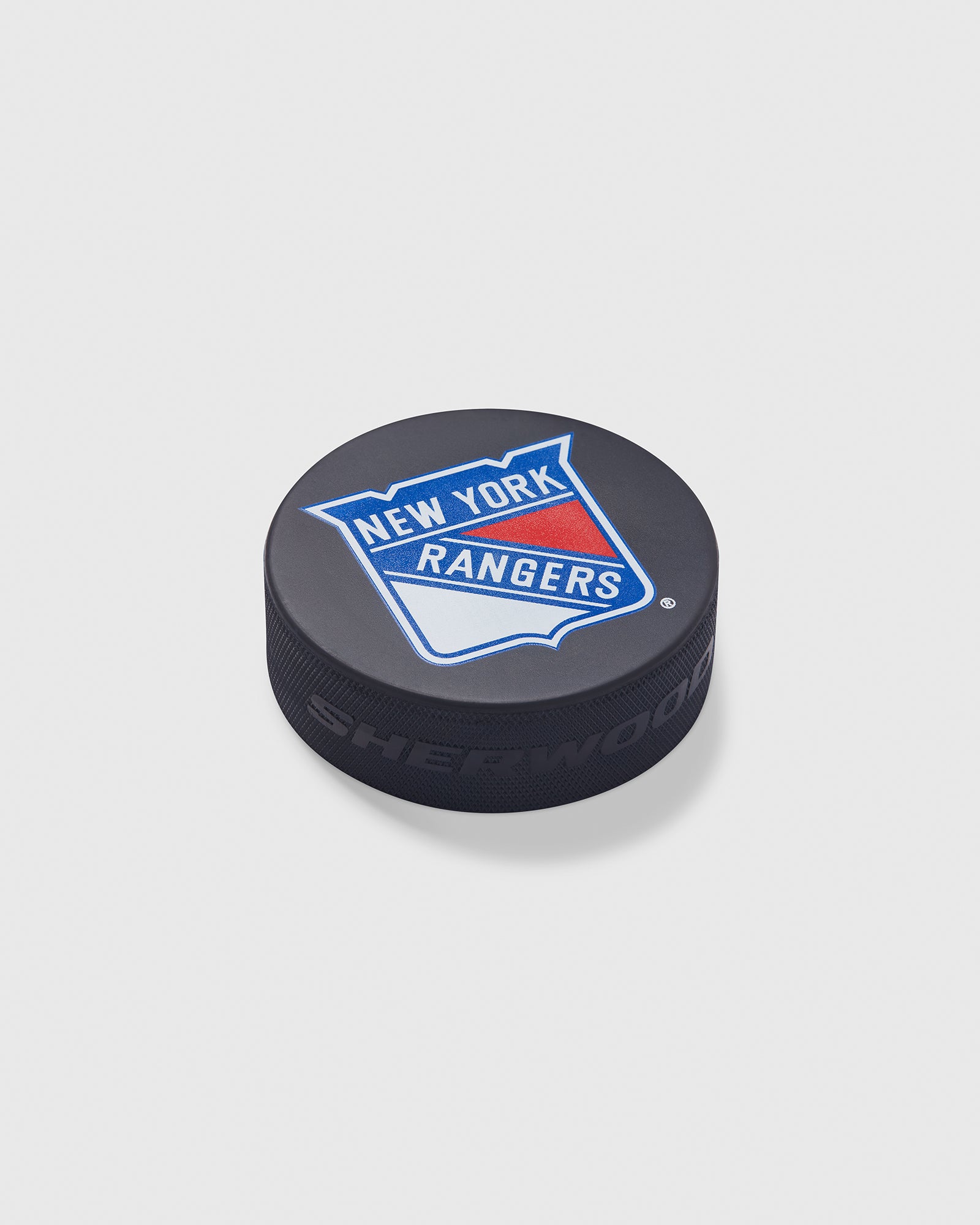 New York Rangers Hockey Puck - Black IMAGE #3