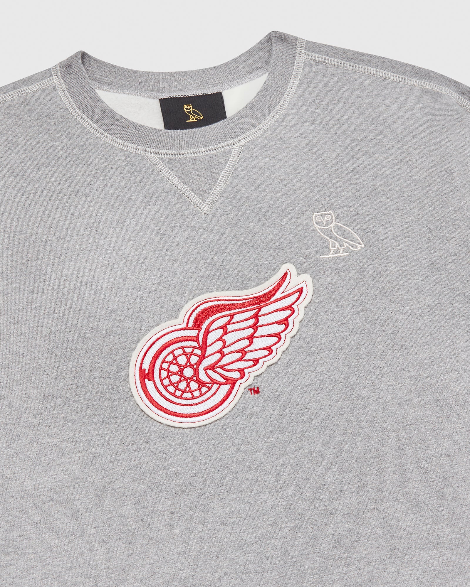 Detroit Red Wings Crewneck - Heather Grey IMAGE #3