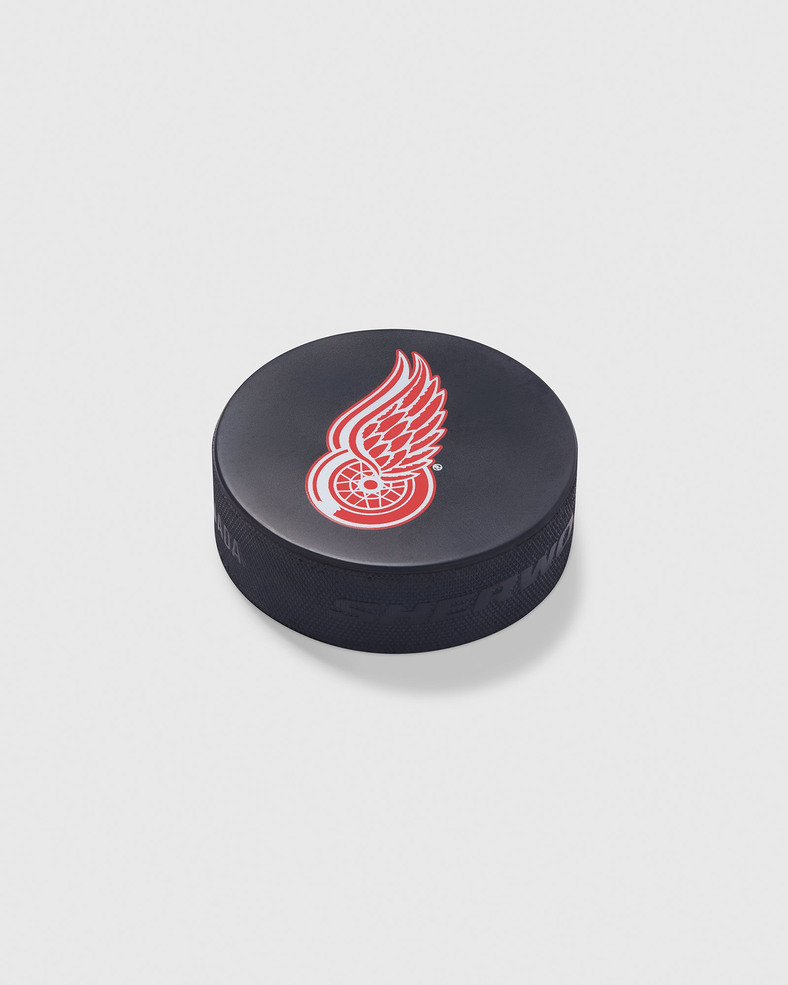 Detroit Red Wings Hockey Puck - Black IMAGE #3