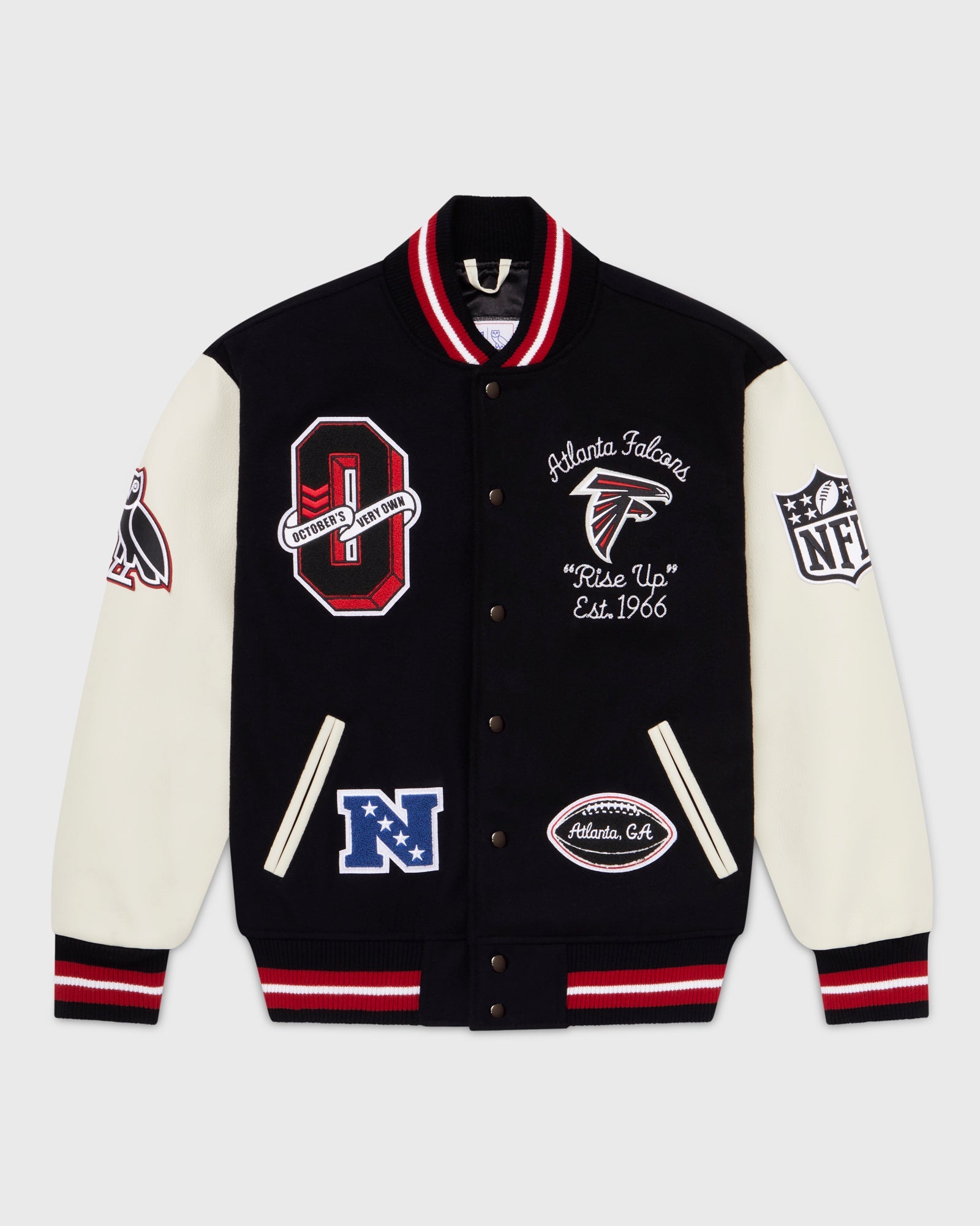 NFL Atlanta Falcons Varsity Jacket - Black IMAGE #1