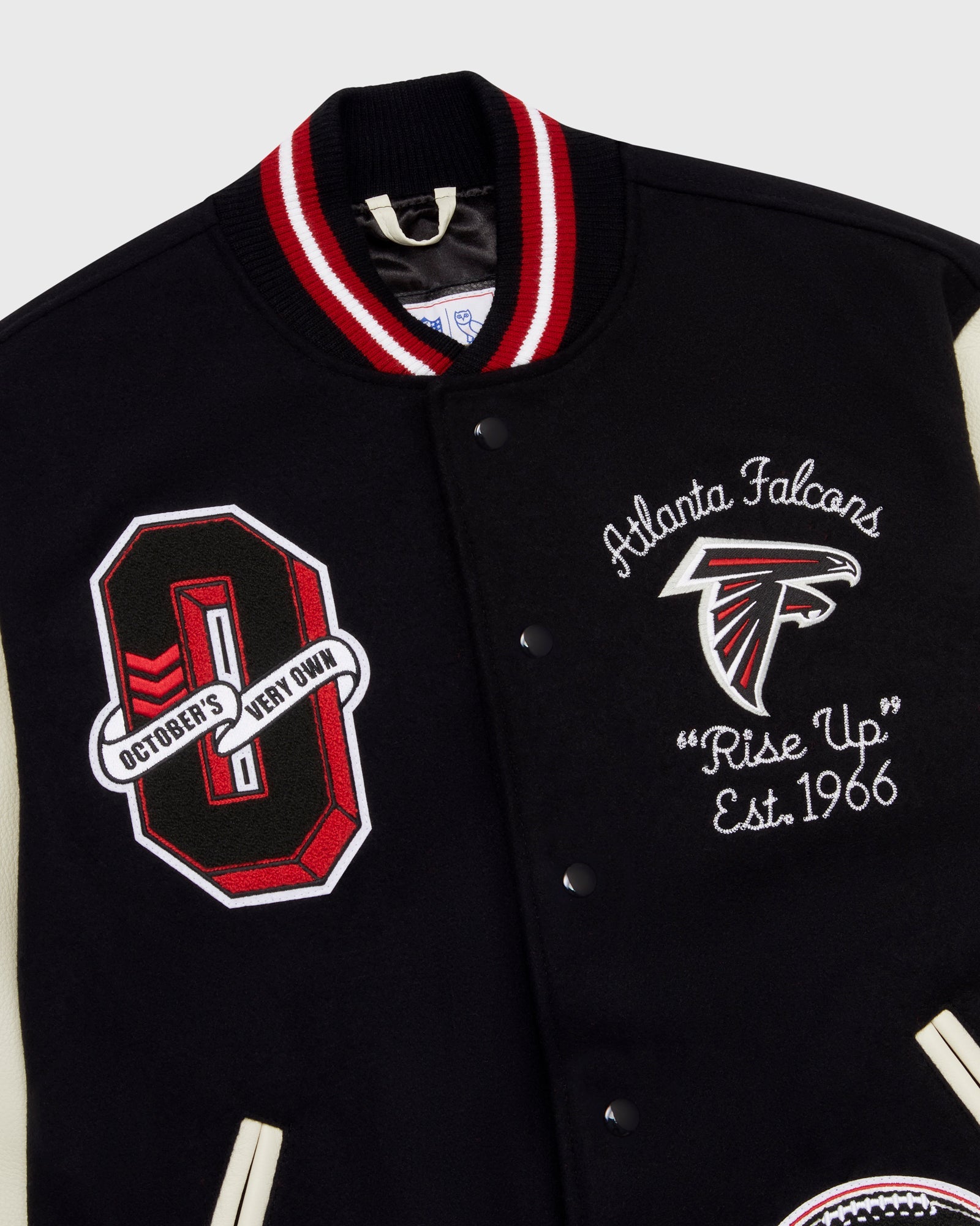 NFL Atlanta Falcons Varsity Jacket - Black IMAGE #6