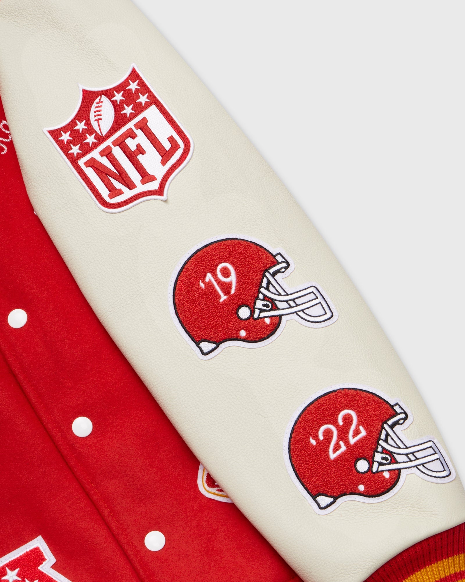 NFL Kansas City Chiefs Varsity Jacket - Red IMAGE #8