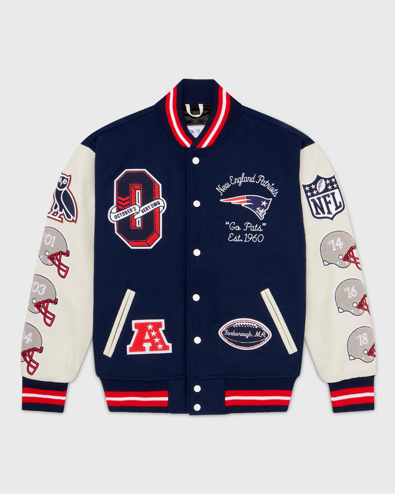 NFL New England Patriots Varsity Jacket - Blue