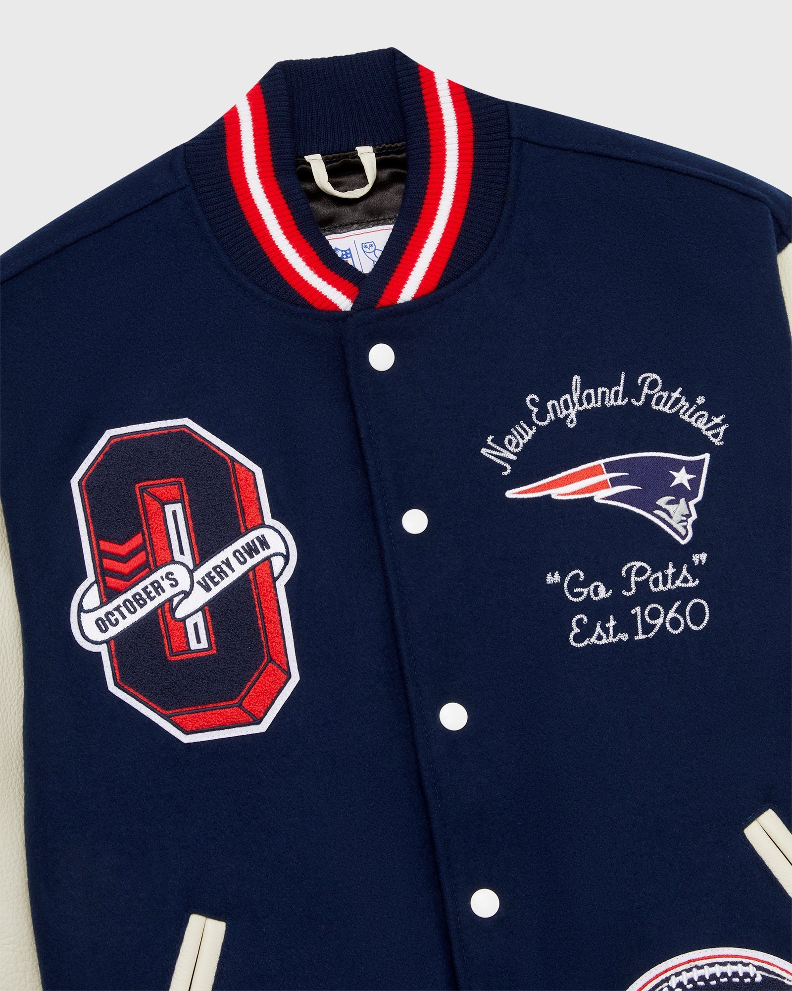 NFL New England Patriots Varsity Jacket - Blue IMAGE #5