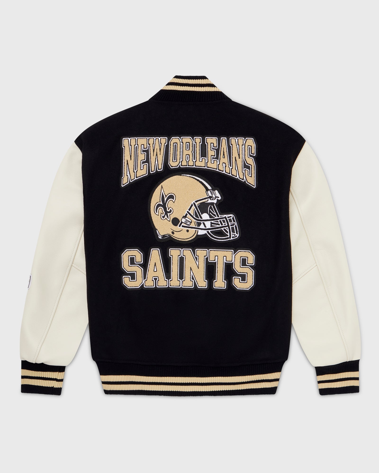 NFL New Orleans Saints Varsity Jacket - Black IMAGE #4