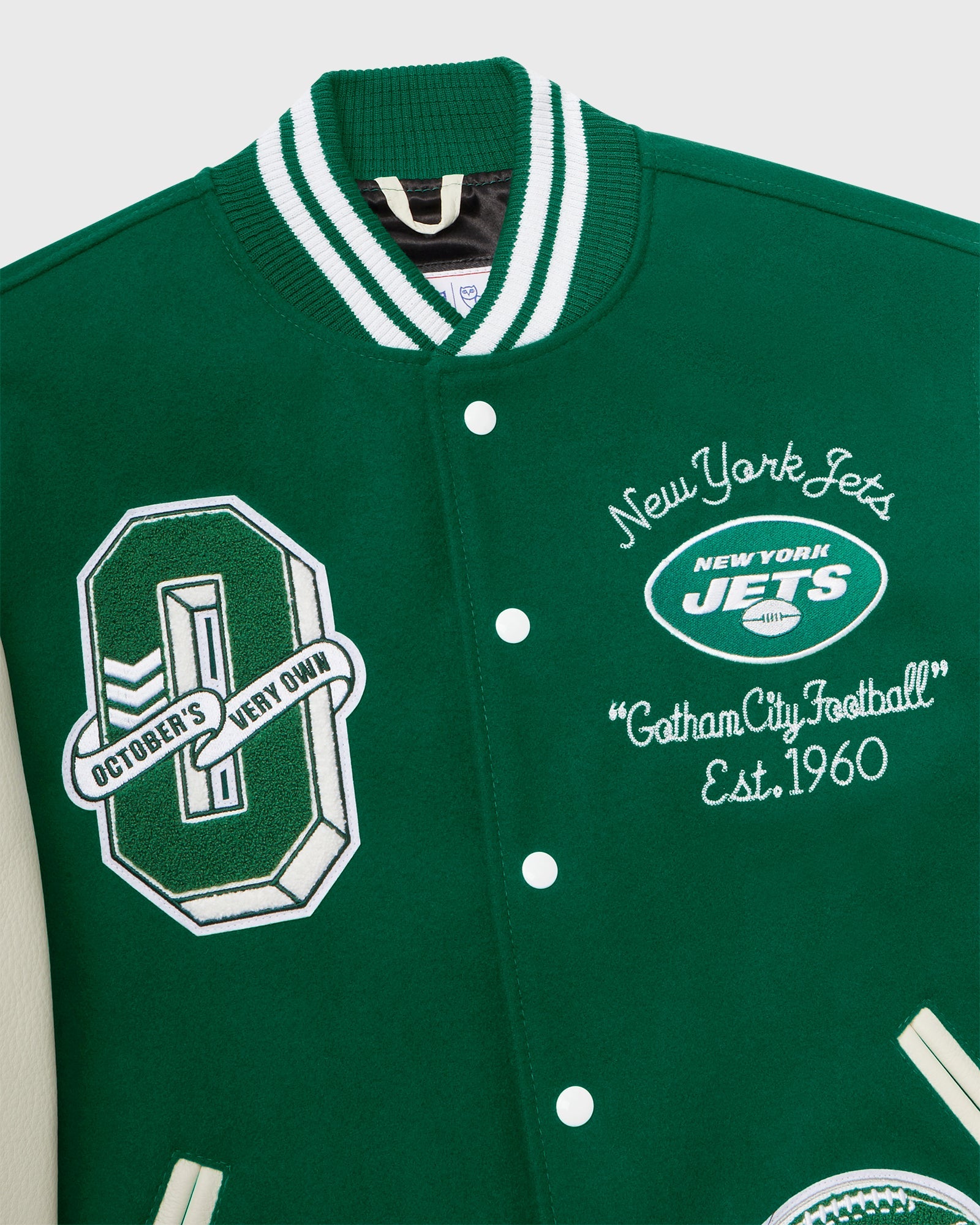 NFL New York Jets Varsity Jacket - Green IMAGE #3