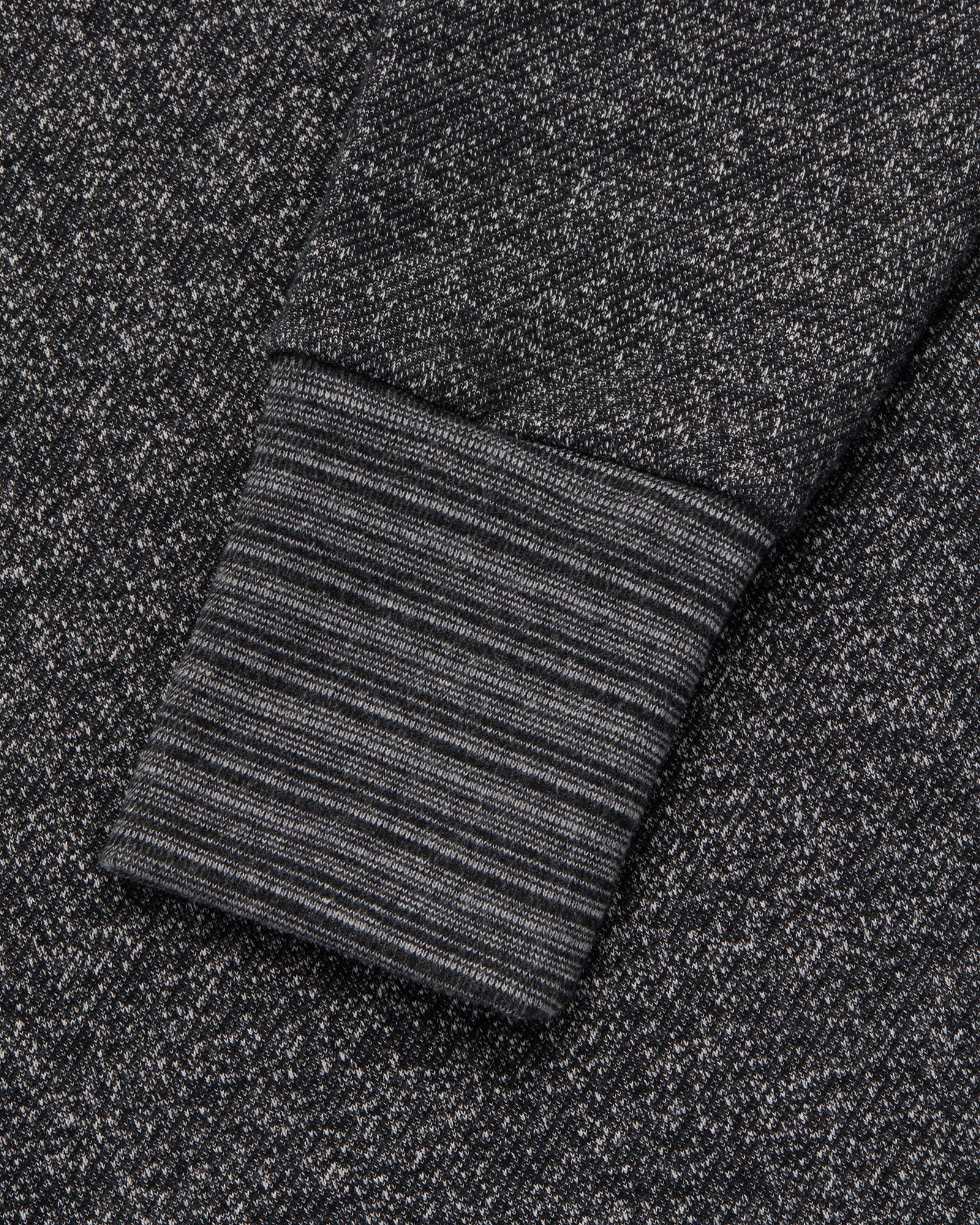 Speckle Fleece Full-Zip Cardigan - Black IMAGE #5