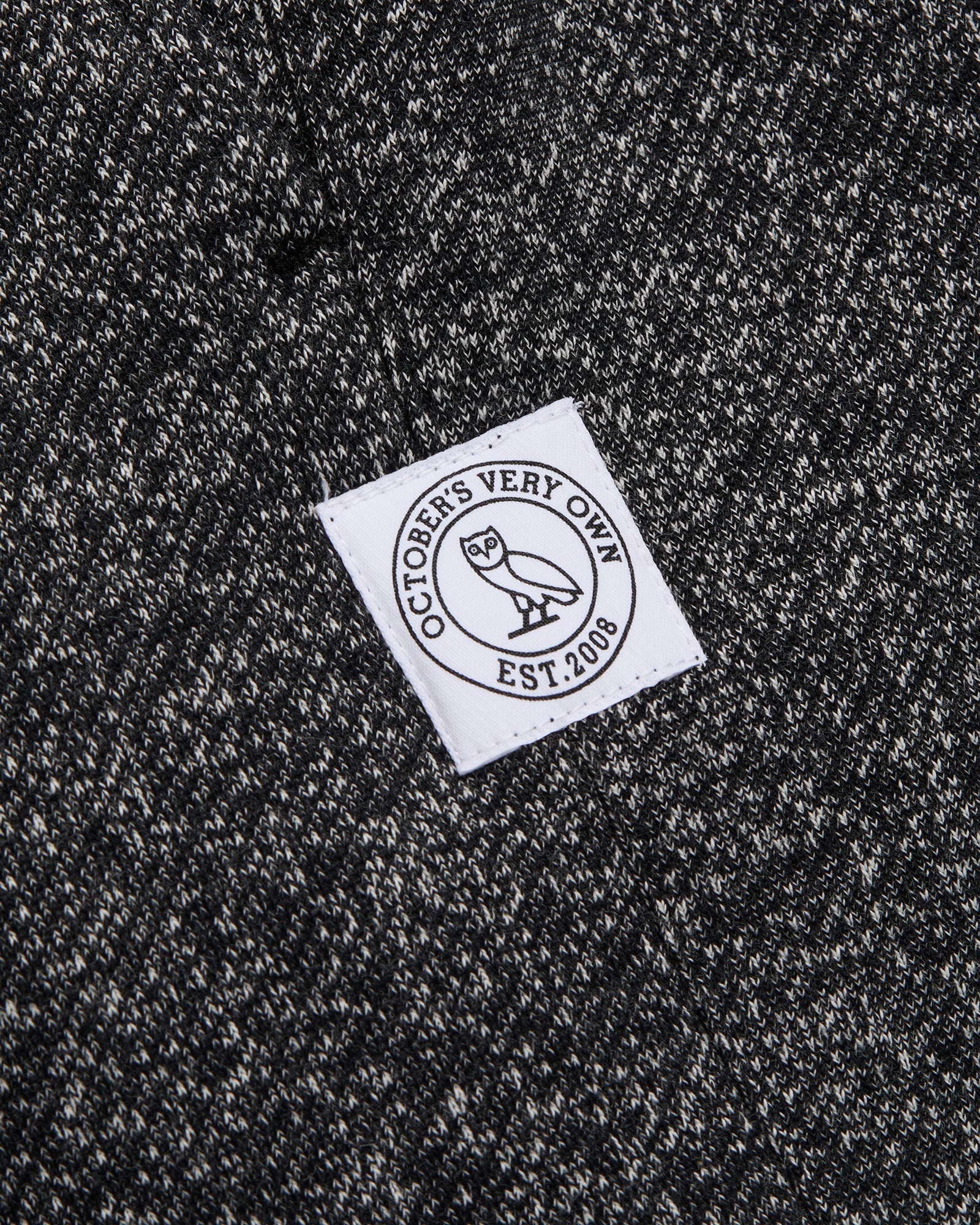 Speckle Fleece Open Hem Sweatpant - Black IMAGE #5