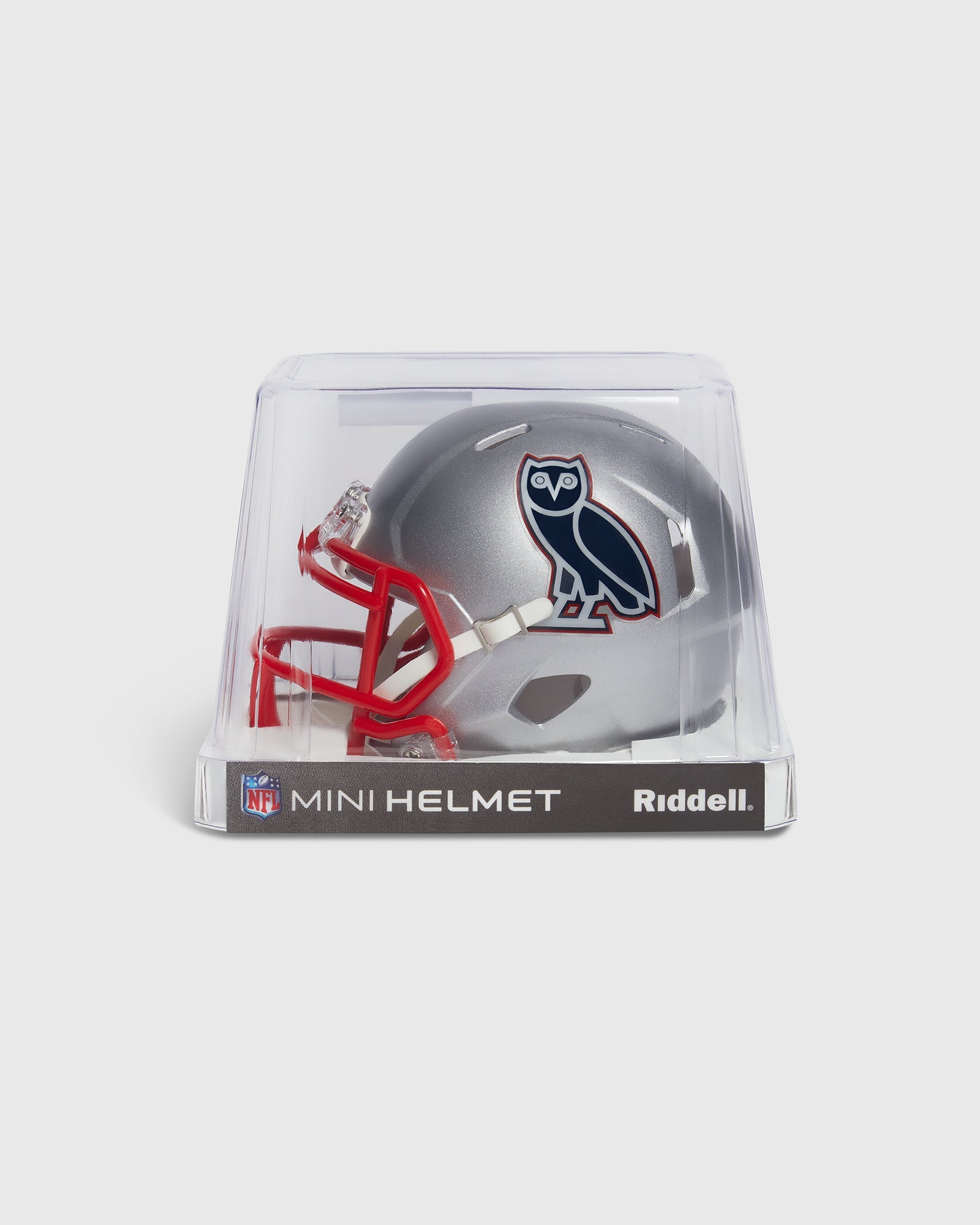NFL New England Patriots Riddell Mini Helmet - Grey IMAGE #2