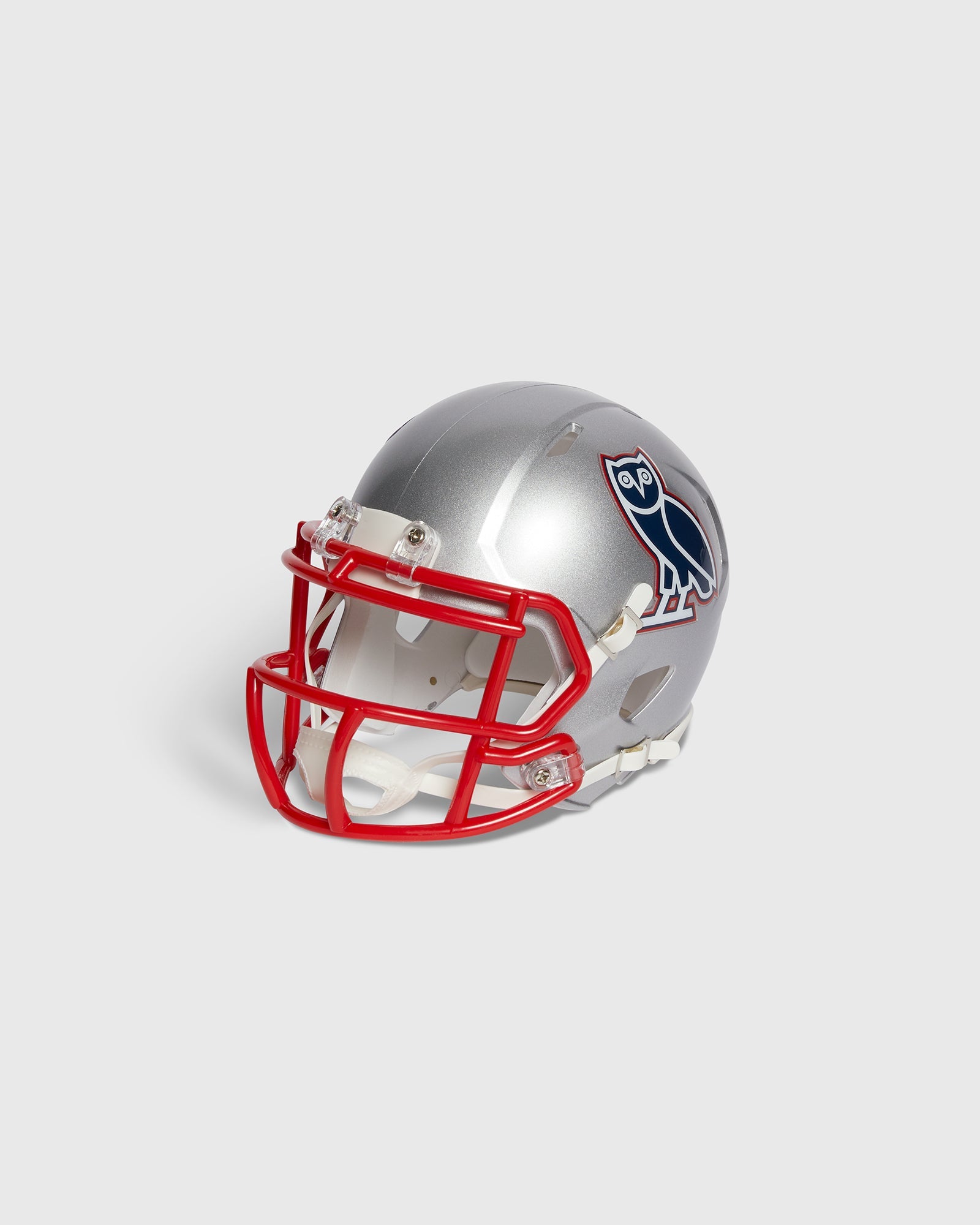 NFL New England Patriots Riddell Mini Helmet - Grey IMAGE #3