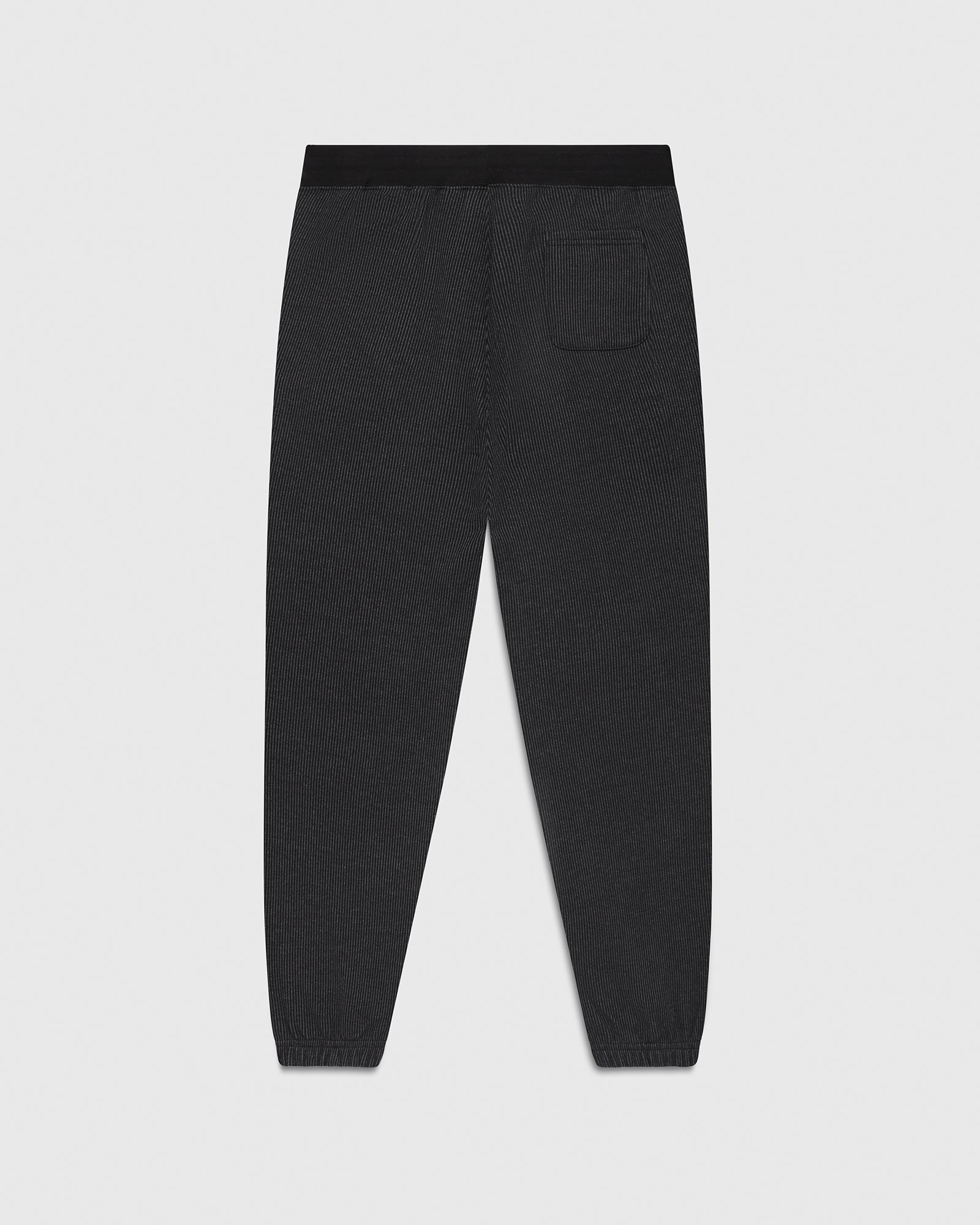 Seersucker Fleece Relaxed Fit Sweatpant - Black/Charcoal IMAGE #4