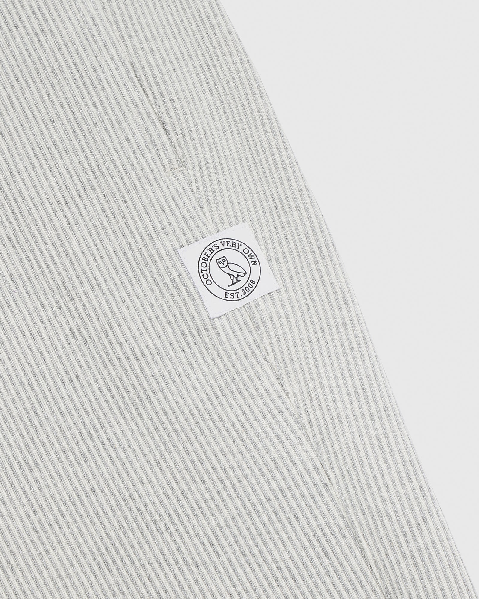 Seersucker Fleece Relaxed Fit Sweatpant - Grey/Cream IMAGE #5