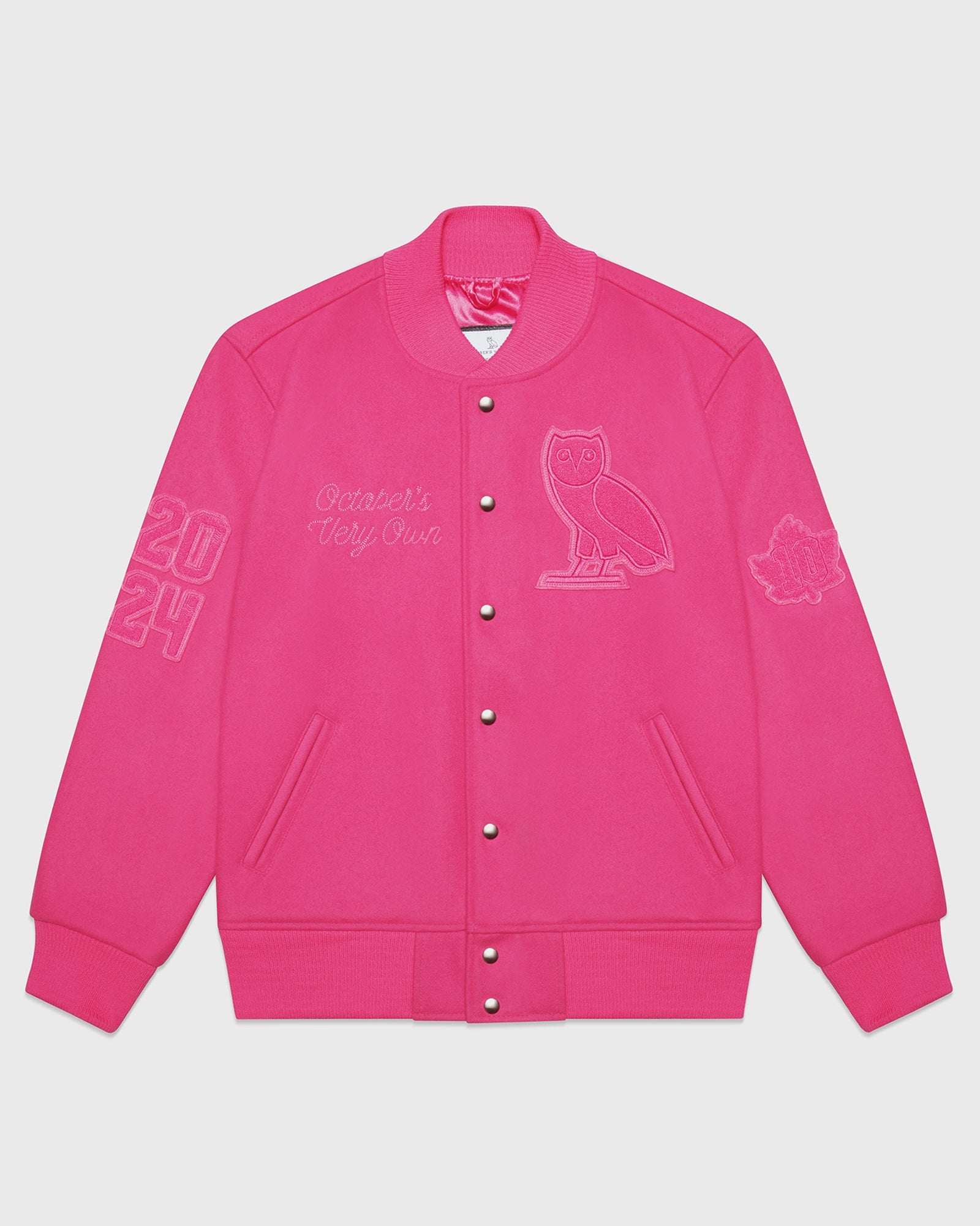 Valentine Varsity Jacket - Fuschia IMAGE #1