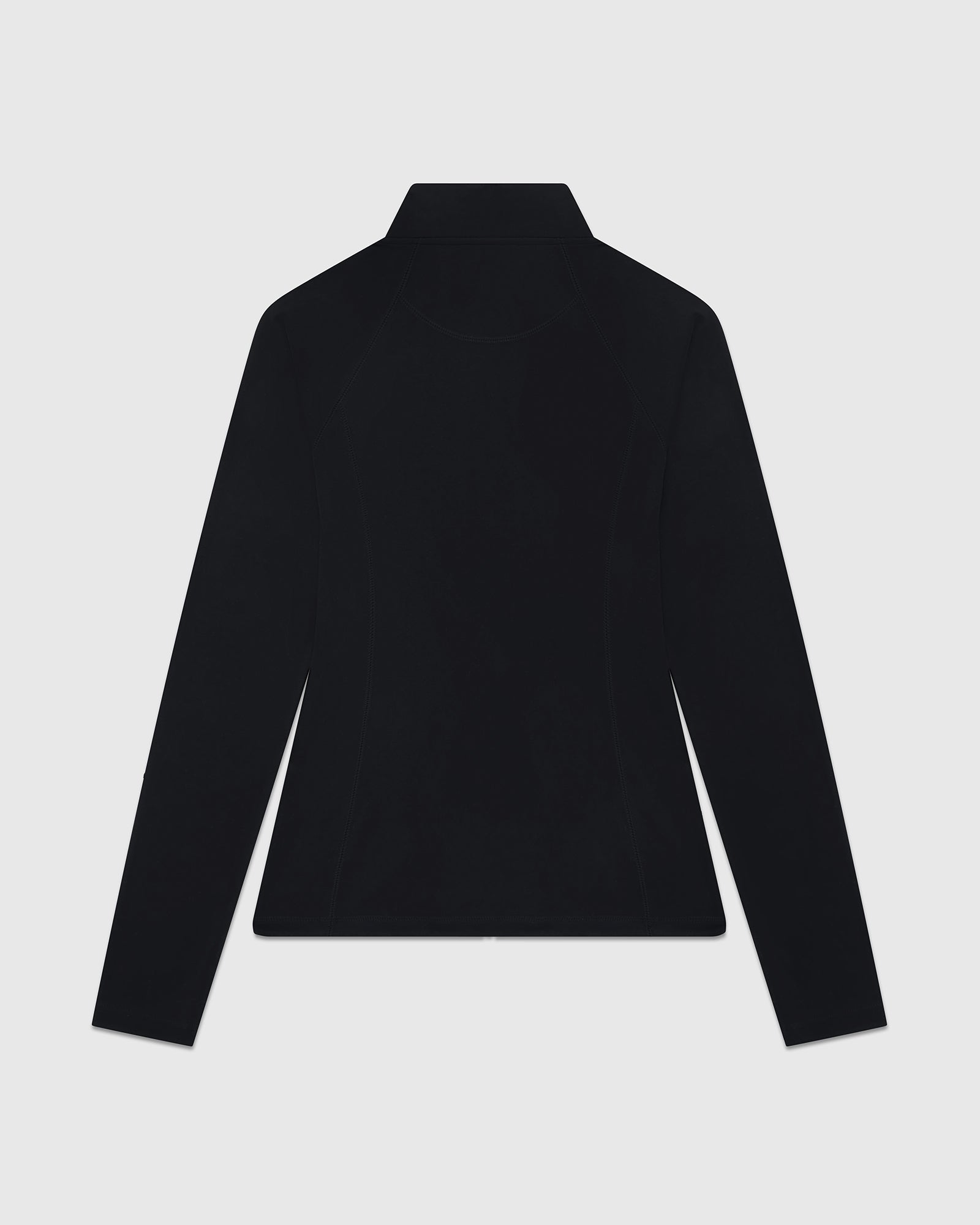 Mock Neck Zip Up Jacket - Black IMAGE #4
